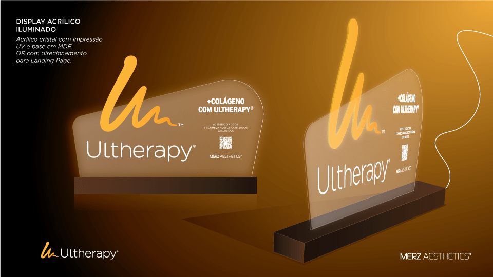 Display acrílico iluminado (Ultherapy).